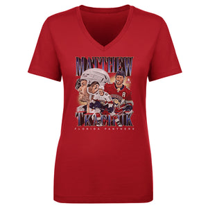 Matthew Tkachuk Women's V-Neck T-Shirt | 500 LEVEL