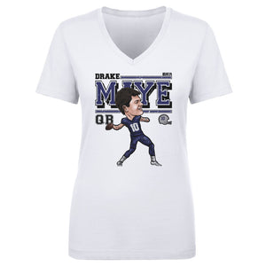 Drake Maye Women's V-Neck T-Shirt | 500 LEVEL