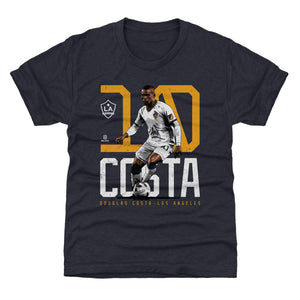 LA Galaxy Bold Number WHT (Bryan Arcebal).png Kids T-Shirt | 500 LEVEL