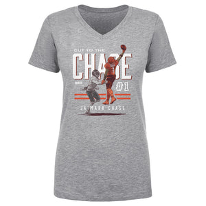 Ja'Marr Chase Women's V-Neck T-Shirt | 500 LEVEL