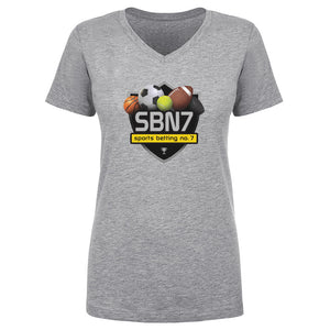 Sports Betting No. 7 Women's V-Neck T-Shirt | 500 LEVEL