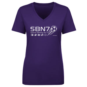 Sports Betting No. 7 Women's V-Neck T-Shirt | 500 LEVEL