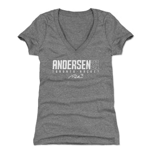 Frederik Andersen Women's V-Neck T-Shirt | 500 LEVEL